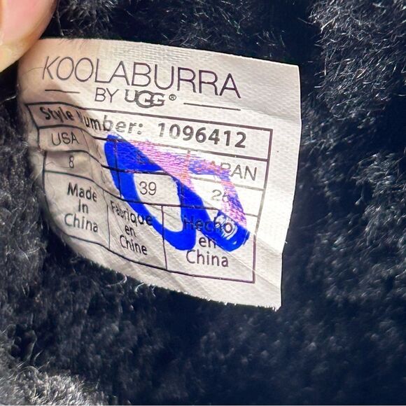 UGG Koolaburra Black Jaelyn Mini Bailey Winter Lined Boot Women’s Size 8 - Picture 9 of 10